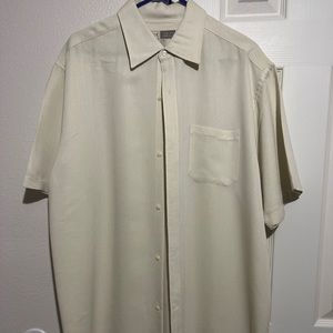 Joseph Abboud shirt 100% linen button front L